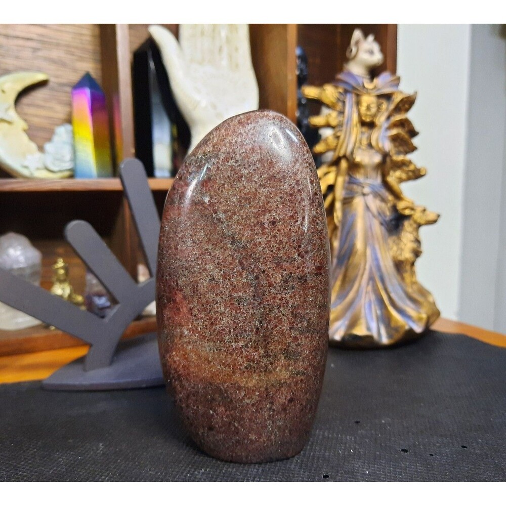 Rare Red Garnet Quartz Crystal Free-form